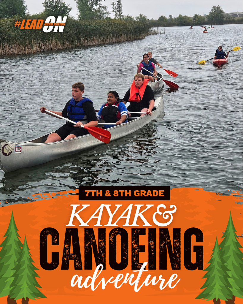 🛶 PE ON THE WATER! 🛶  Sheldon Middle School 7th and 8th graders took their PE class outdoors for some time on the water!  Students enjoyed canoeing and kayaking while getting active, trying something new, and enjoying time with their classmates. What a great way to make PE fun and memorable! Way to go Orabs!