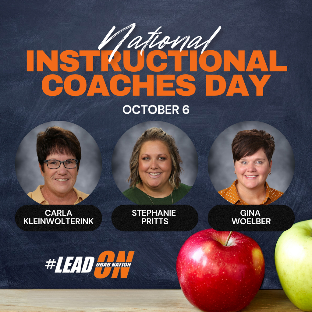 HAPPY INSTRUCTIONAL COACH DAY! Thank you for all the time, energy, encouragement, and hard work you pour into our district. You are always willing to listen, share ideas, problem-solve, offer support, and help our teachers continue to grow and learn. We are incredibly grateful for everything you do to support our staff and help make our schools the best they can be. Thank you for all you do for Orab Nation!