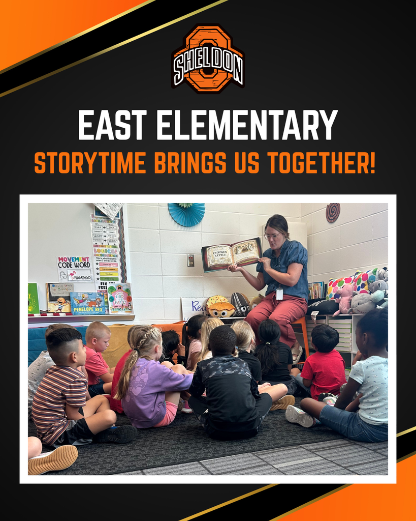 Storytime brings us together! Our little learners are settling in, discovering new stories, and learning together one page at a time! There’s so much to explore when we learn through books and share the joy of reading!   📸 Image created by Sheldon High School Mass Media student Devin Van Regenmorter as part of our Mass Media program.