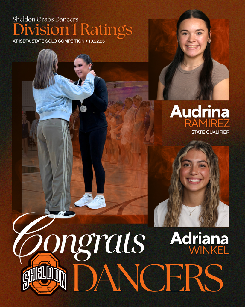 🧡🖤 CONGRATULATIONS, ORAB DANCERS! 🖤🧡  Congratulations to Adriana Winkel and Audrina Ramirez on earning Division I ratings at the Iowa State Dance and Drill Team Association (ISDTA) Solo Dance Competition on Thursday, October 22!  A special shoutout to Audrina Ramirez, who will be advancing to the state competition!   We are proud of both dancers for their hard work, dedication, and outstanding performances. Best of luck to Audrina as she takes the next step to STATE!