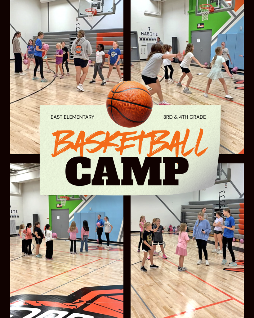 🏀 East Elementary Basketball Camp! 🏀  What an awesome afternoon of basketball! Our 3rd and 4th grade students hit the court last week for a fun-filled camp led by our Sheldon High School girls basketball players and coaches.  With 38 kids participating, it was a great opportunity to build skills, learn from our Orab athletes, and grow their love for the game!  A big thank-you to our high school players, coaches, and everyone who helped make this camp a success! We appreciate you investing your time and sharing your love of basketball with our younger Orabs! 