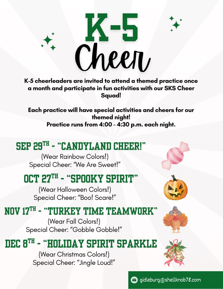 elementary cheer schedule 