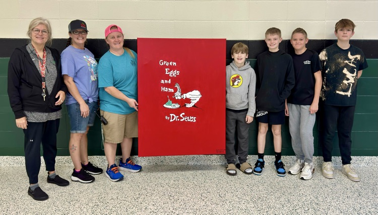 green eggs and ham painting