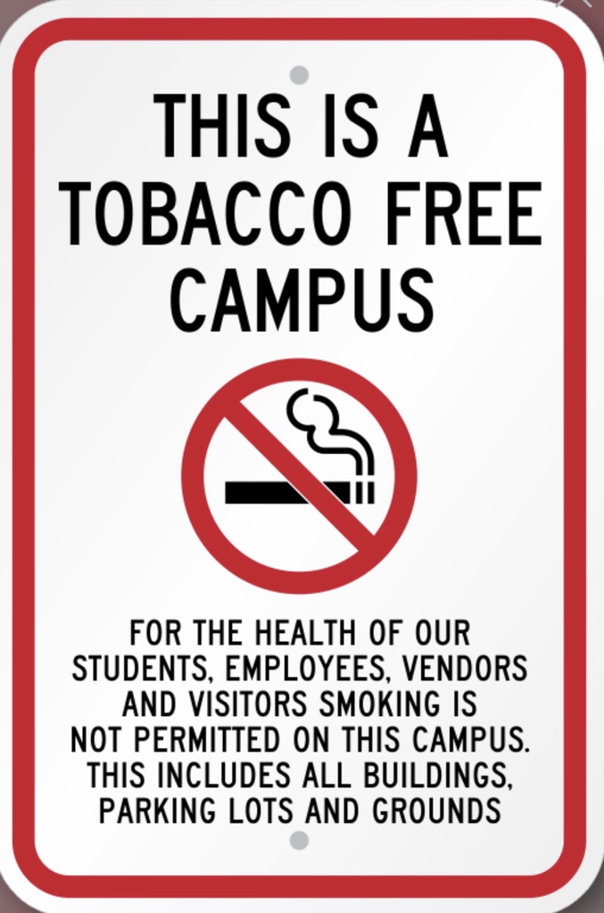 no tobacco sign