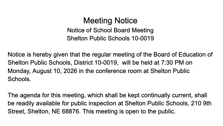 Meeting Notice