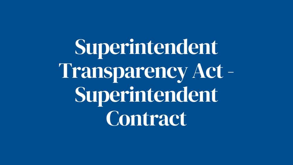Supt Total Compensation Package