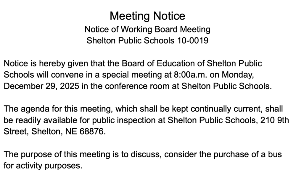 Notice of Meeting