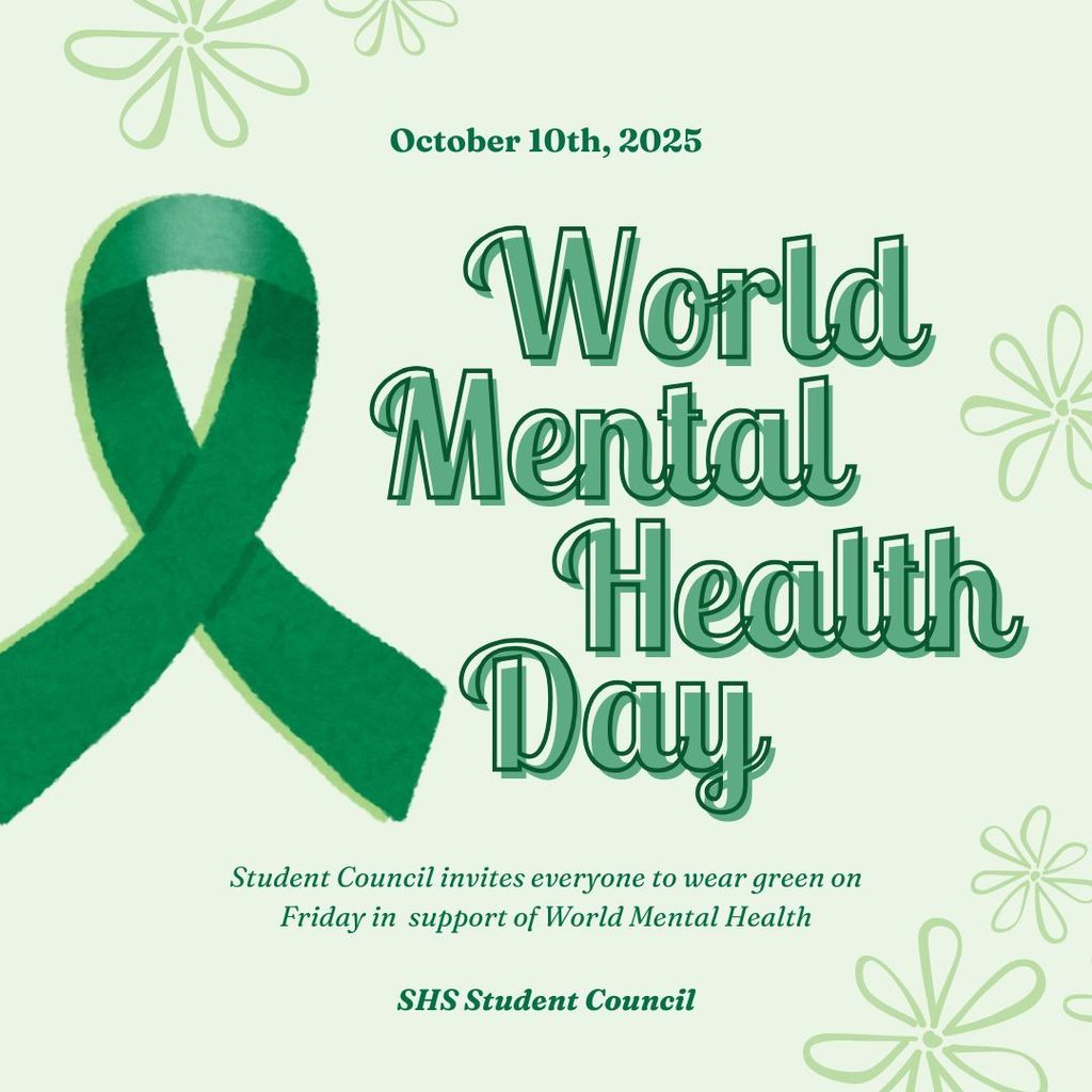 Green Illustrative World Mental Health Day Post
