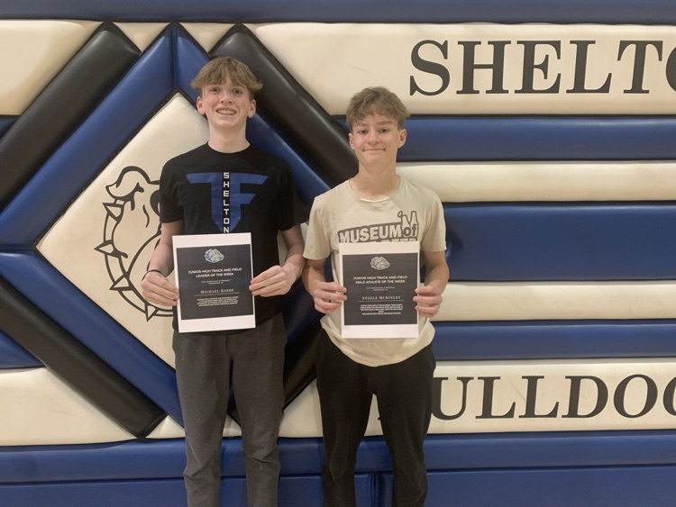 Michael-Leader of the week, Steele-make athlete of the week, Not pictured Oakleigh Pickel- Female athlete of the week