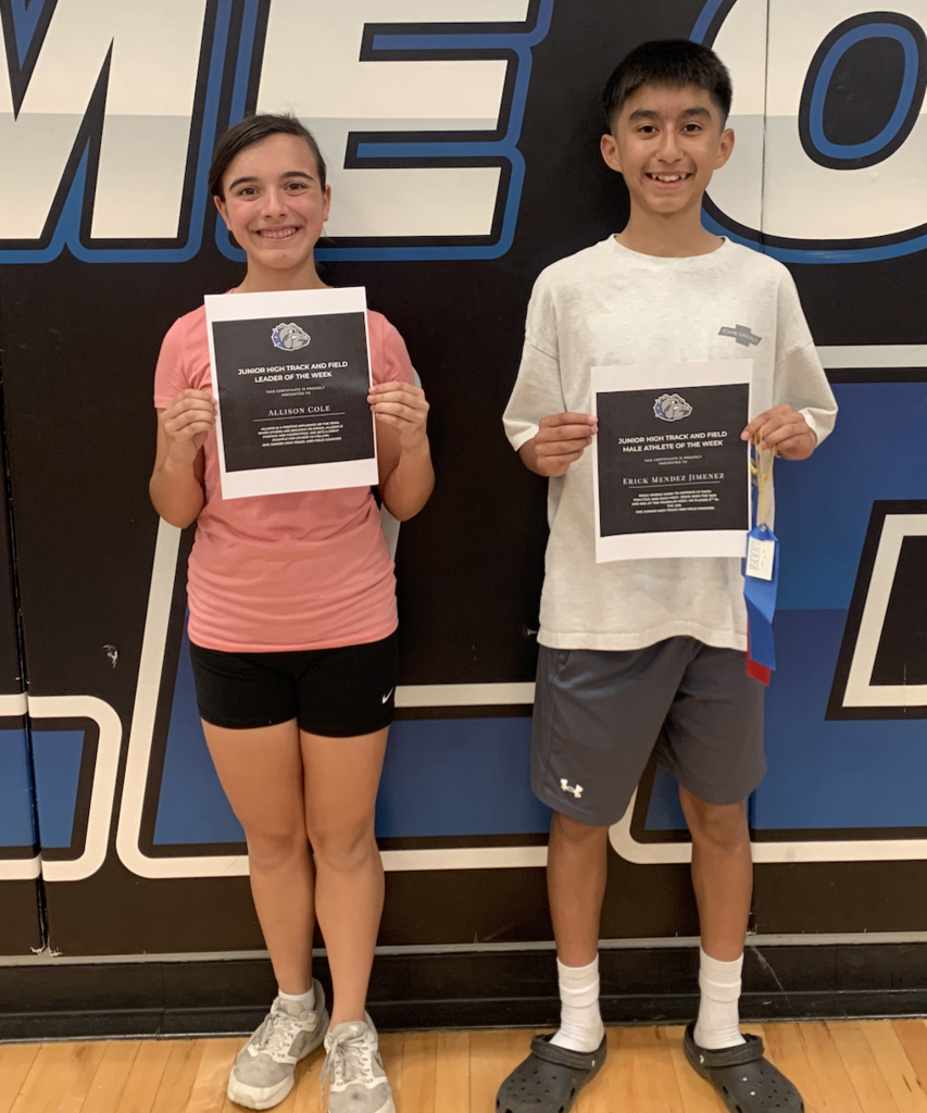 Leader of the Week and Male Athlete of the Week