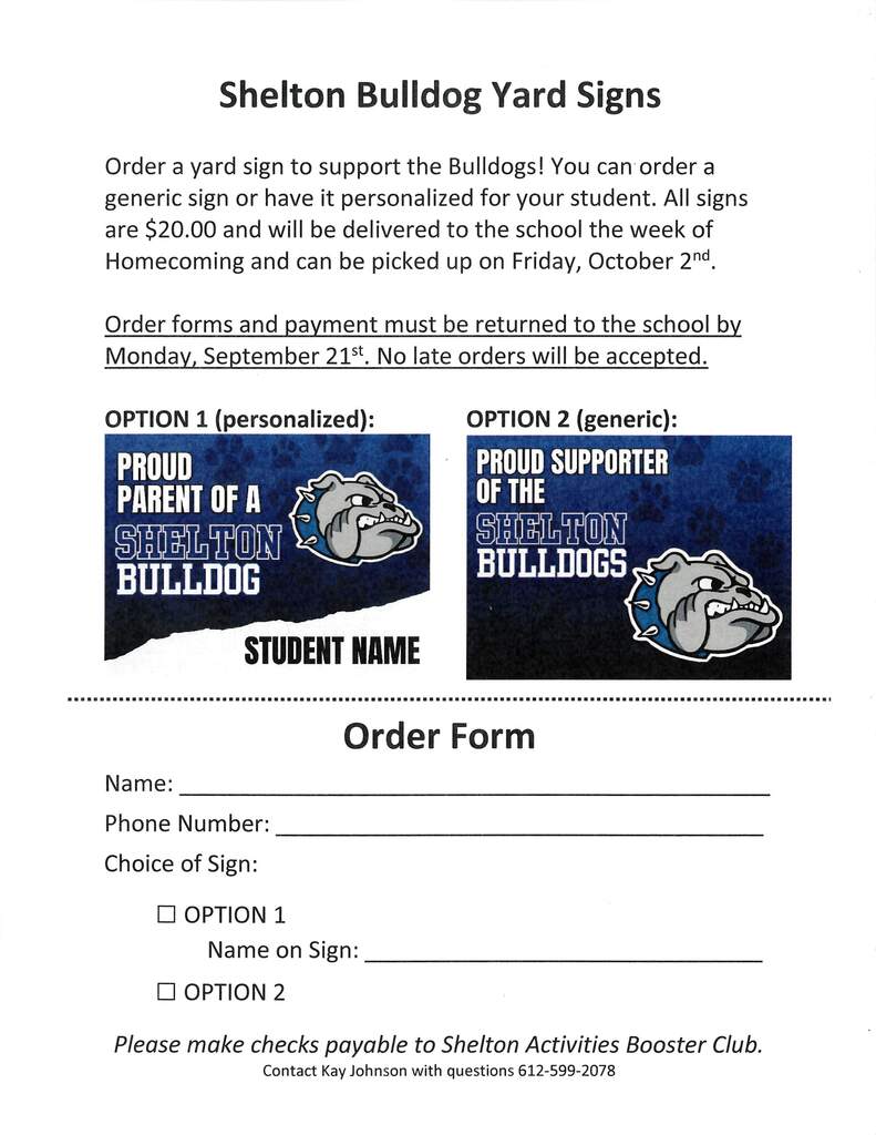 Yard Sign Information