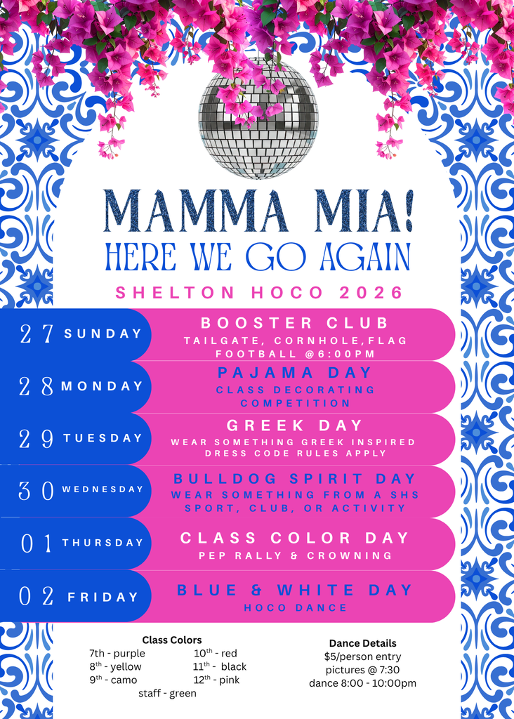 Homecoming poster for the week of September 27 - October 2