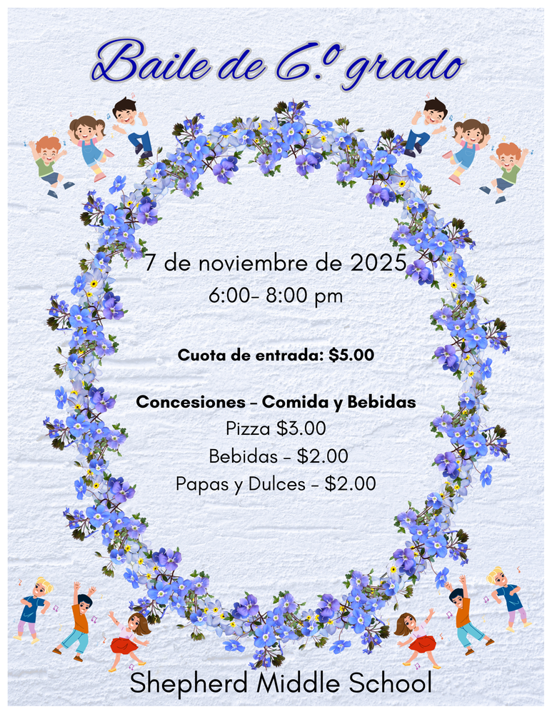 6th grade dance flyer