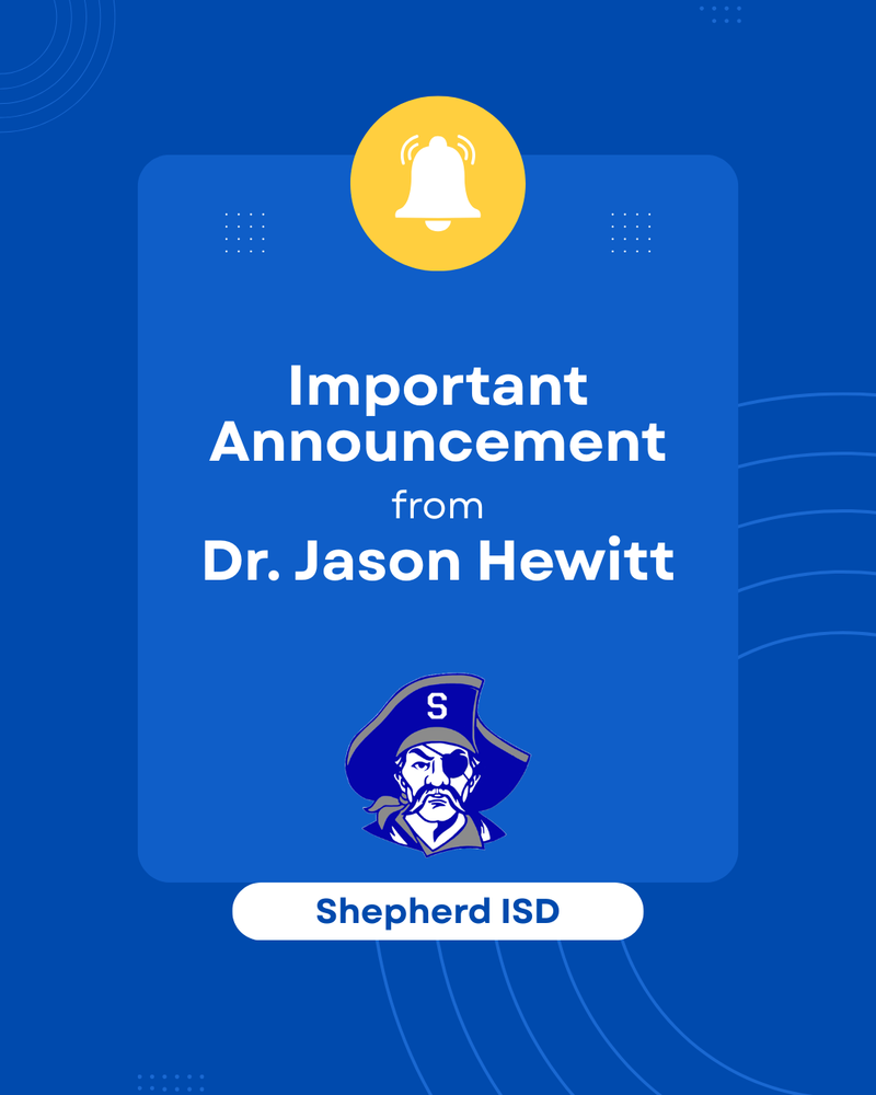 Important Announcement from Dr. Hewitt