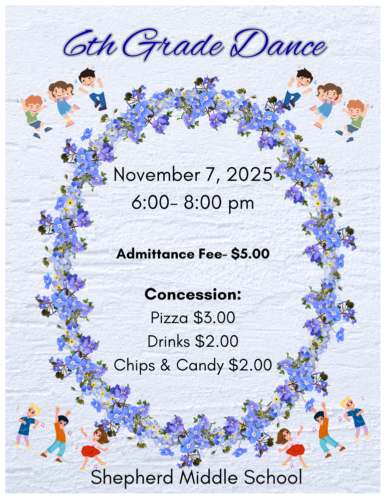 6th grade dance flyer