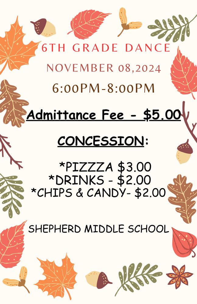 6th Grade Dance Shepherd Middle School