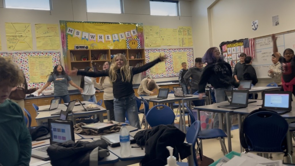 students working out