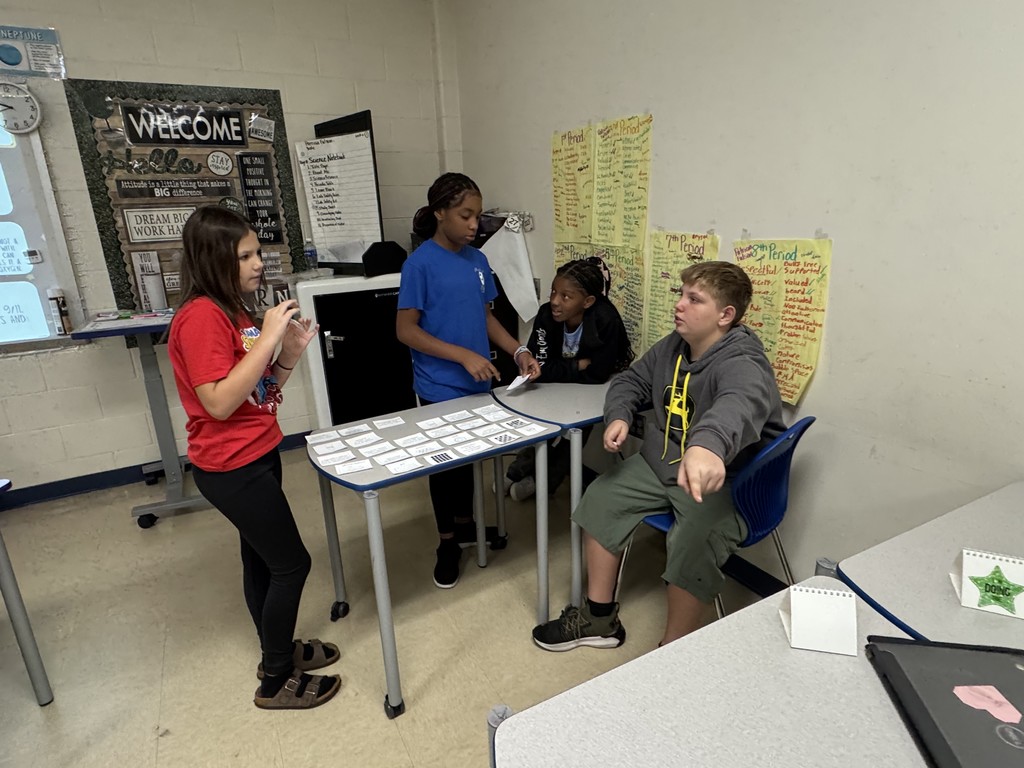 students working