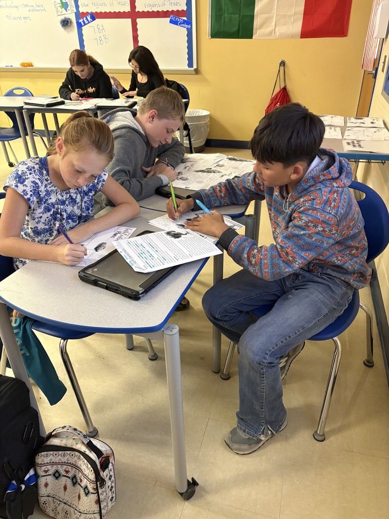 students working