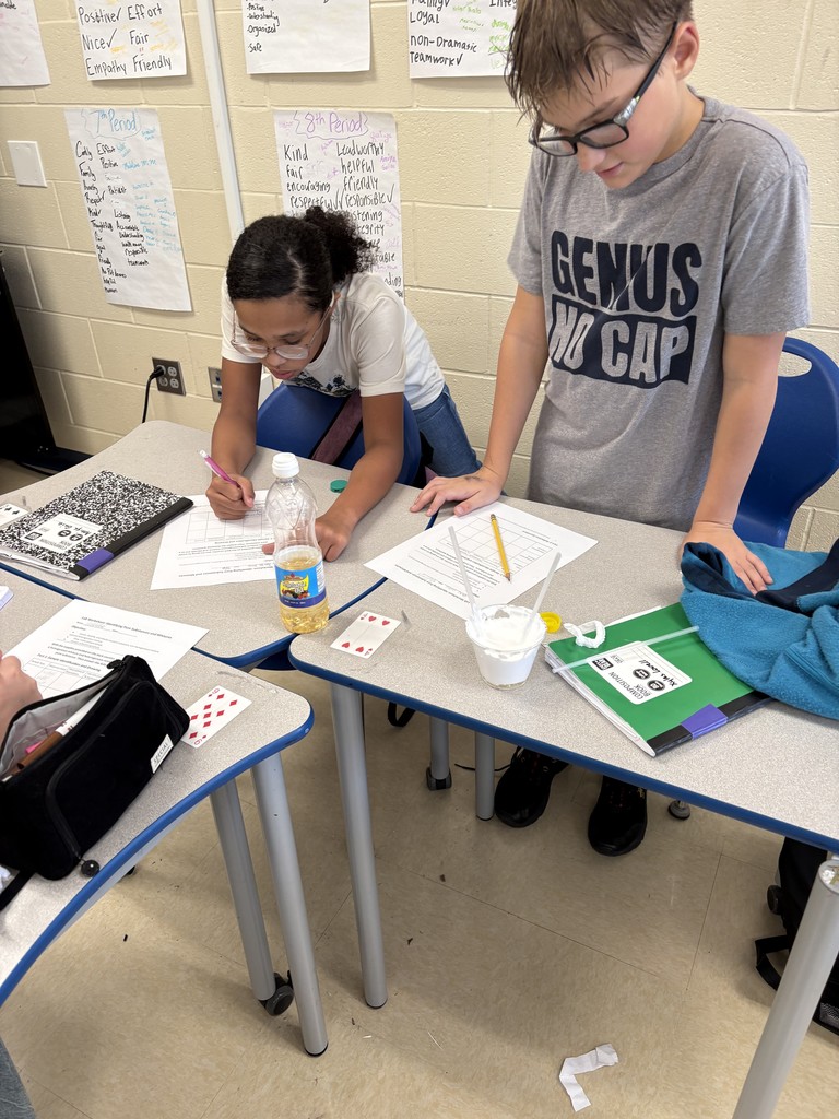 students working