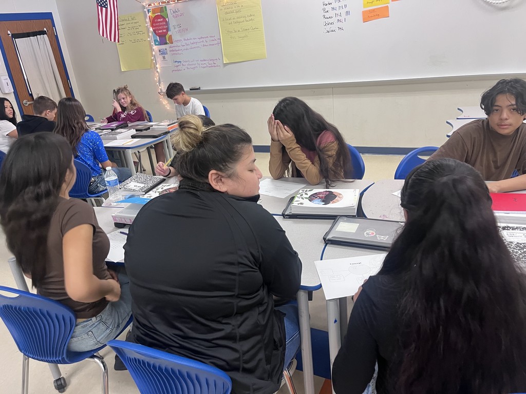 students working