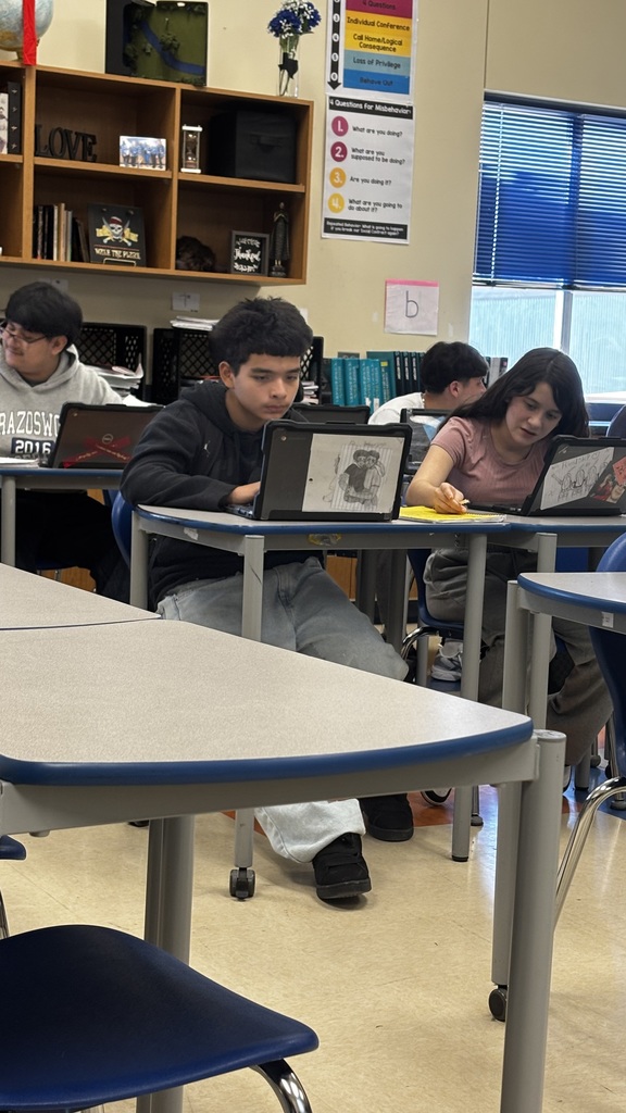 students working on projects