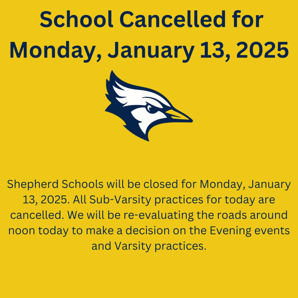 School Closed January 13, 2025