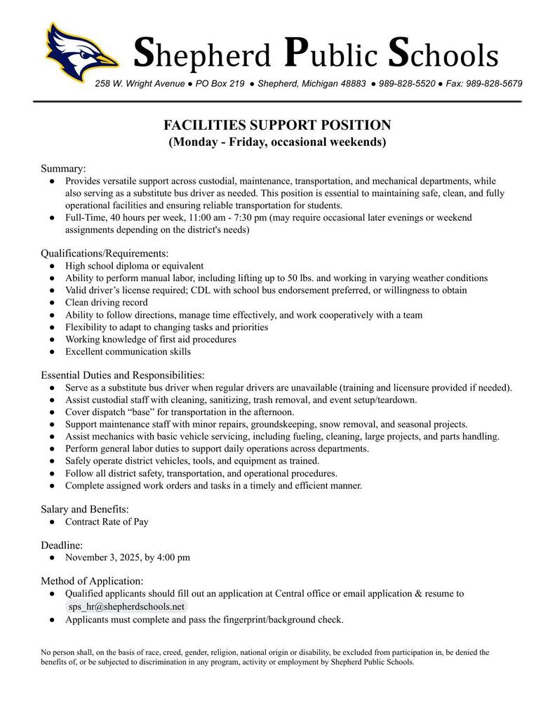 Job Posting
