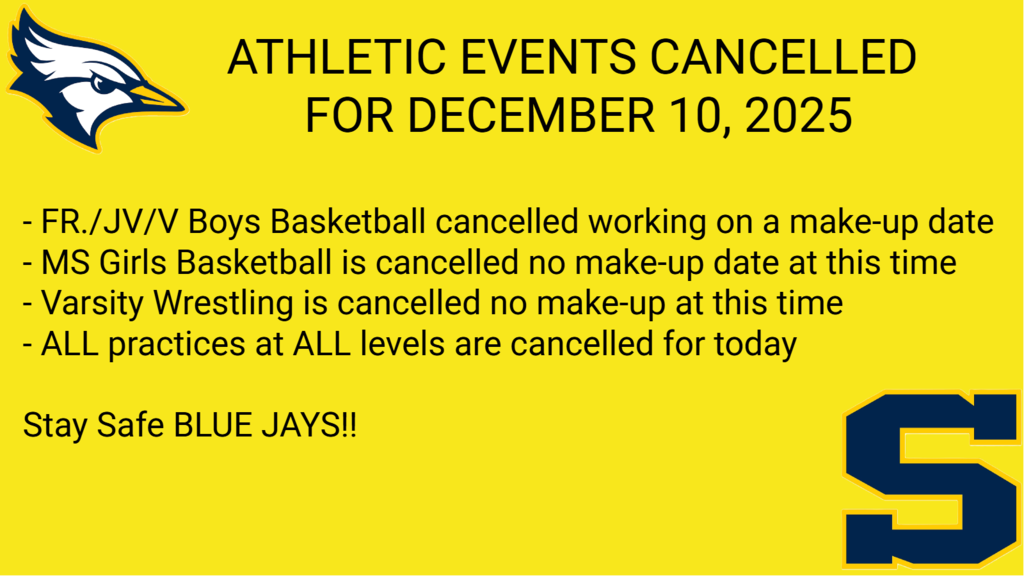 Athletic Events Cancelled for December 10, 2025