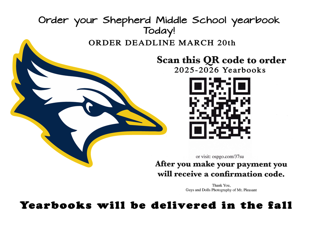 Order your yearbook by March 20th.  