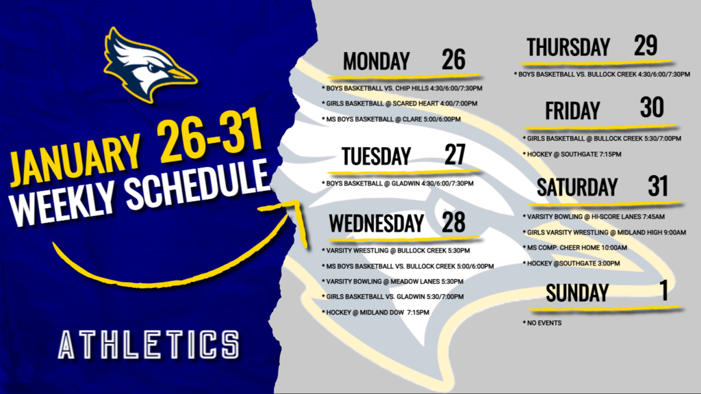 Graphic of Athletics Schedule