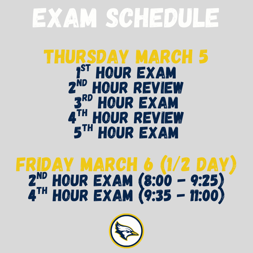 Exam Schedule