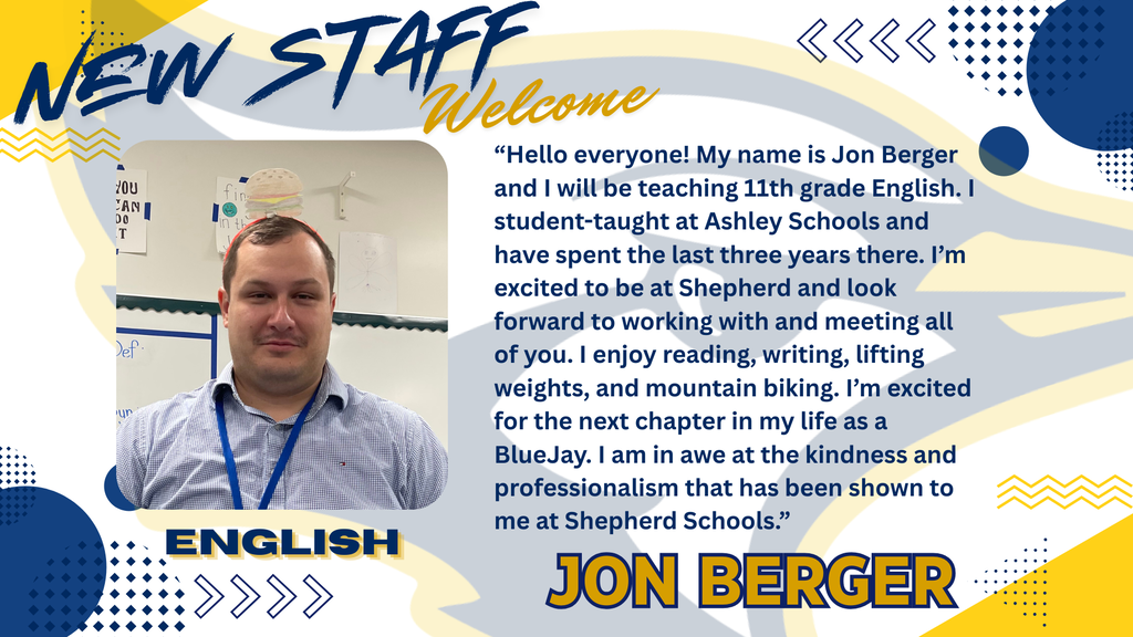 Jon Berger, new English Teacher