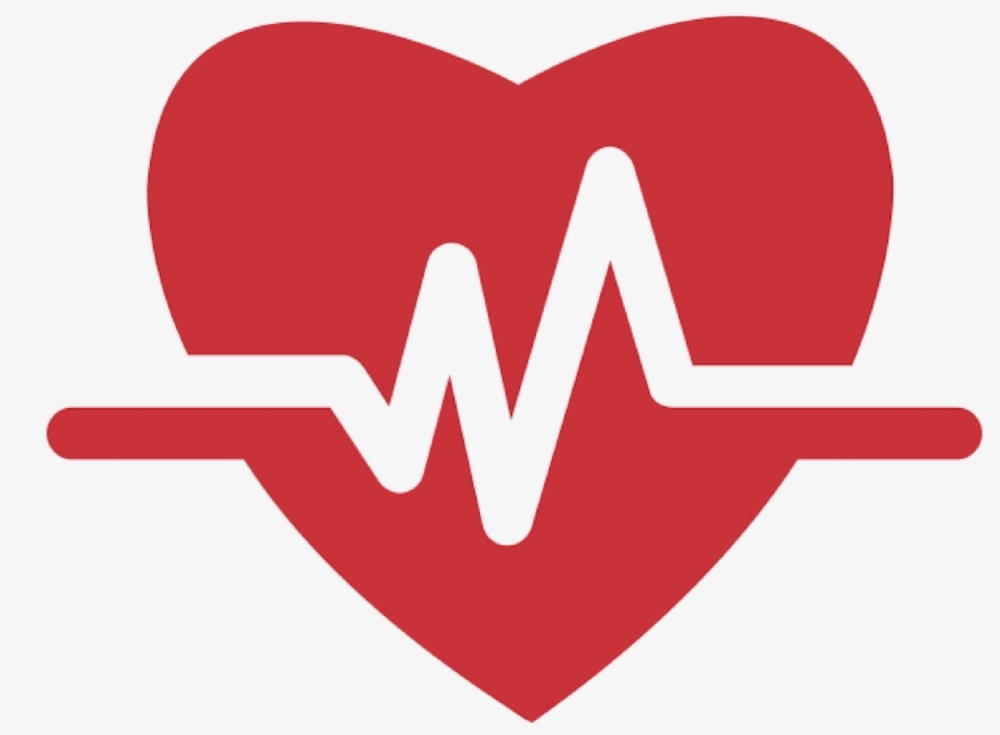 Heart with heartbeat