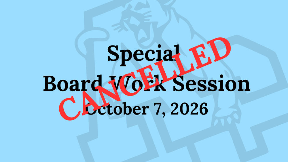 Special Board Work Session 10-7-26