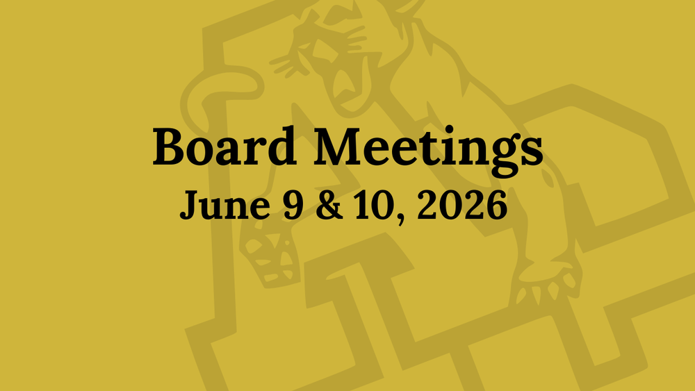 June 9 & 10, 2026, Board Meeting Agendas