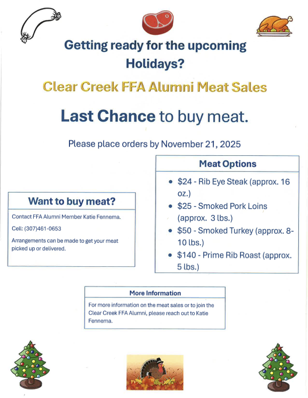 0569_001 Clear Creek FFA Alumni Meat Sales