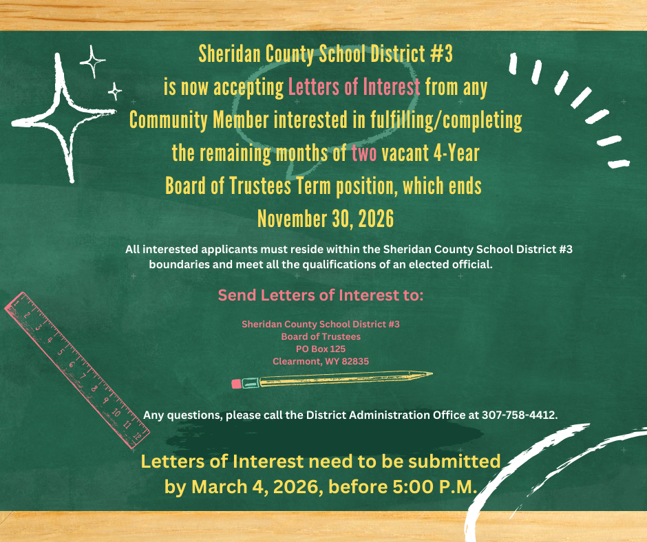 Board of Trustees Vacancy (KP & DH)