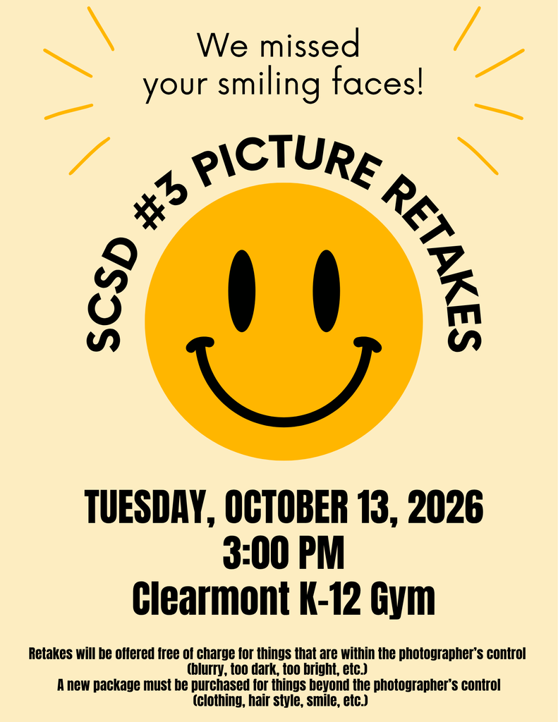 2026 Picture Retake Flyer