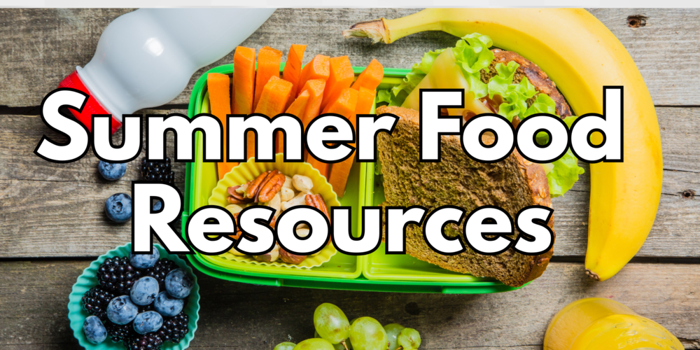 summer food resources graphic