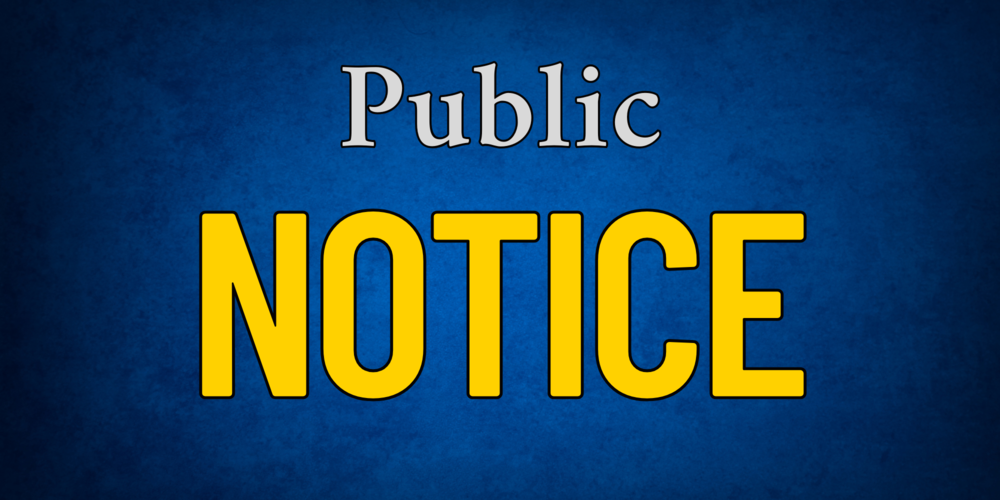 public notice graphic
