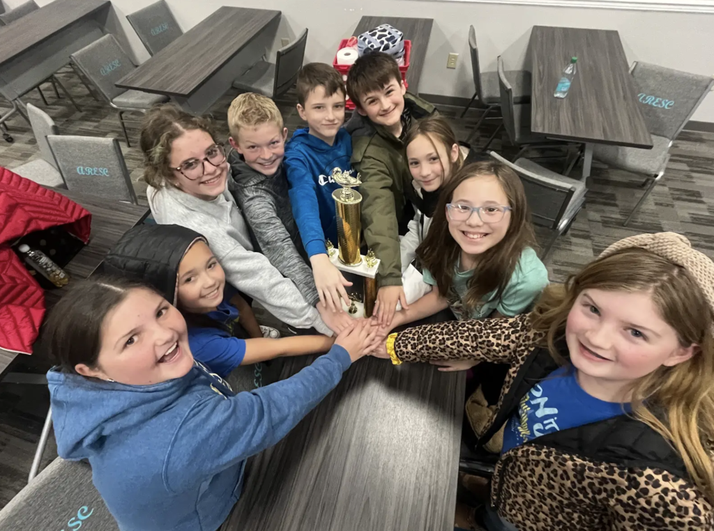EEI 5th grade Quiz Bowl - Caroline Binz, PJ DePriest, Emory Elledge, Avlyn Jaggars, Hadlee Lunsford, Charlee McGinley, Wyatt Ritchie, Ava Upchurch, Abel Worrell