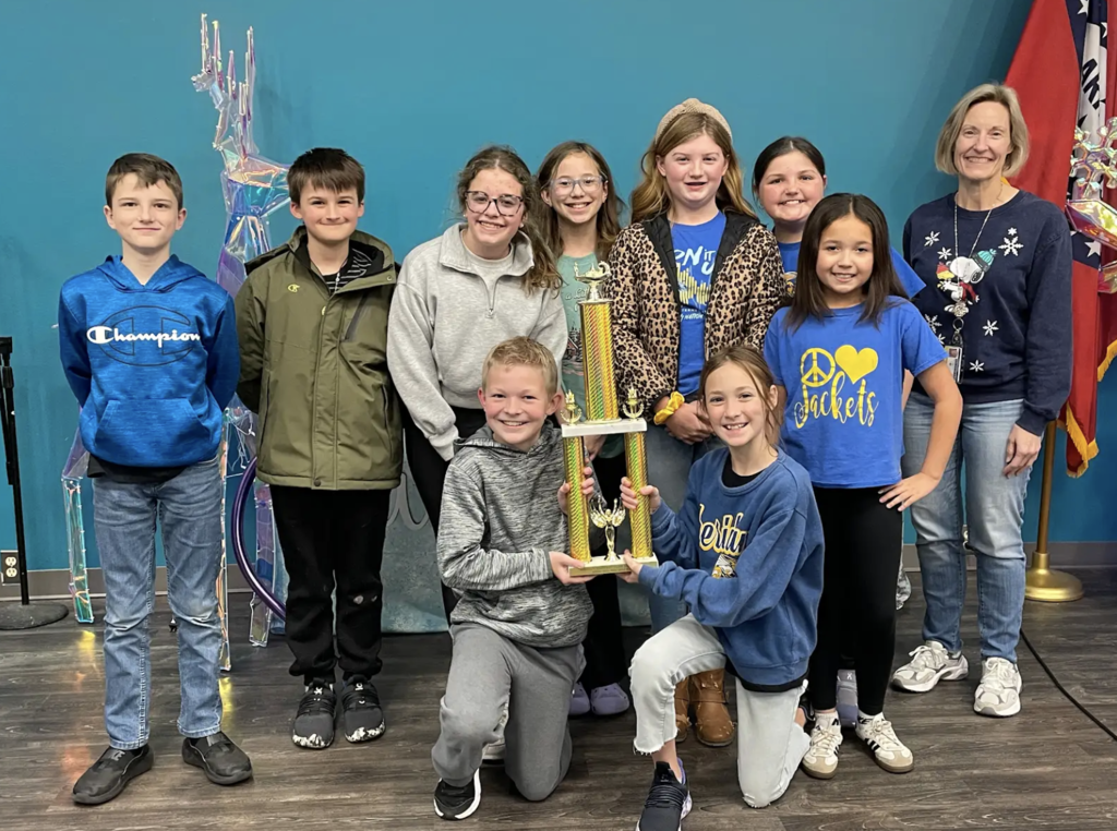 EEI 5th grade Quiz Bowl - Caroline Binz, PJ DePriest, Emory Elledge, Avlyn Jaggars, Hadlee Lunsford, Charlee McGinley, Wyatt Ritchie, Ava Upchurch, Abel Worrell