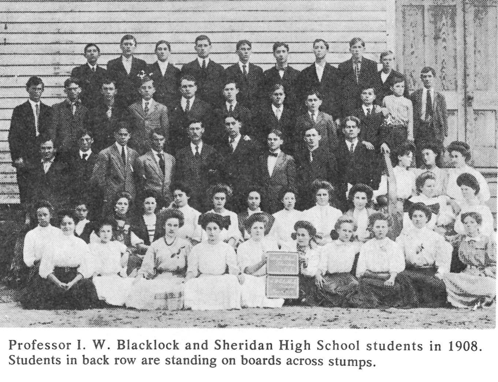 1908 Sheridan High School students