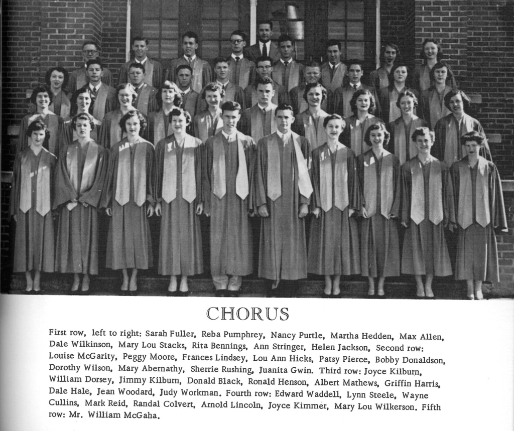 1954-55 SHS choir