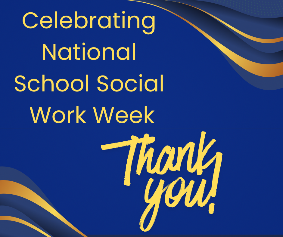 School Social Work Week appreciation graphic