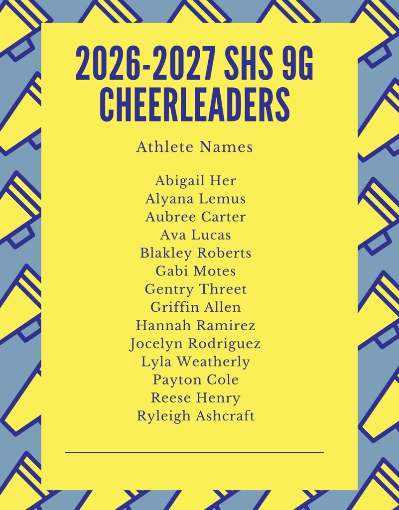 9th grade cheer team