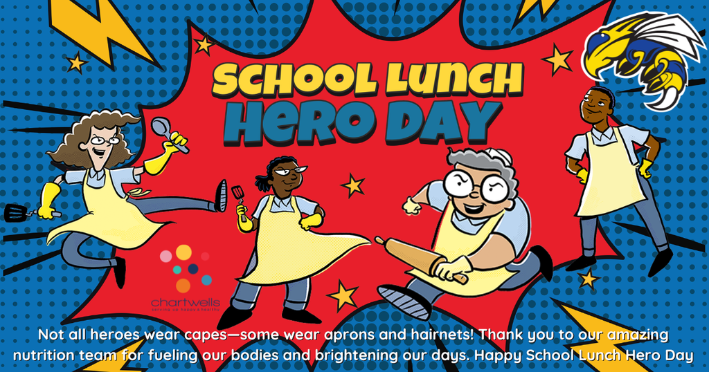 School lunch hero day graphic