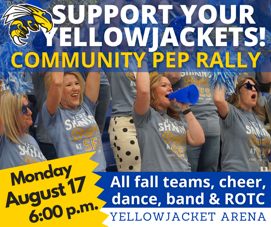 Pep Rally graphic