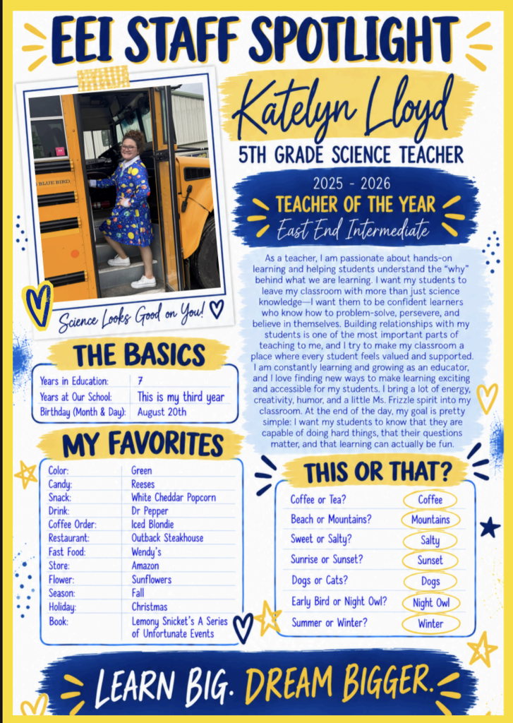 Staff Spotlight - Mrs. Lloyd